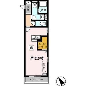 ワンルーム 間取り図