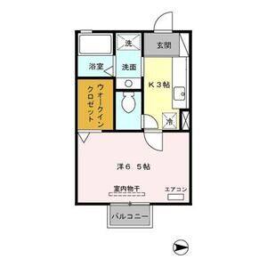 1K 間取り図