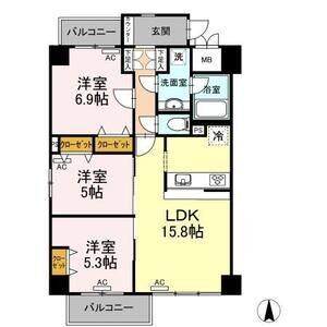3LDK 間取り図