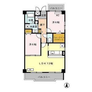 2LDK 間取り図