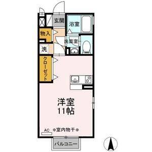 ワンルーム 間取り図