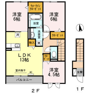 3LDK 間取り図