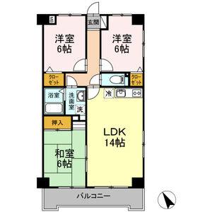 3LDK 間取り図