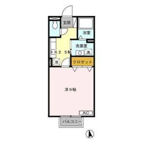 1K 間取り図