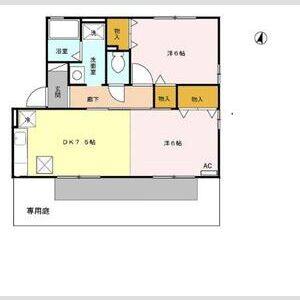 2DK 間取り図