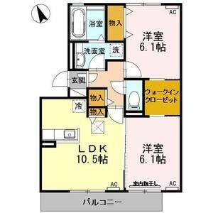 2LDK 間取り図