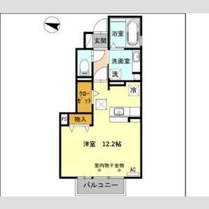 ワンルーム 間取り図