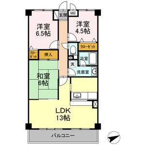 3LDK 間取り図