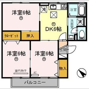 3DK 間取り図