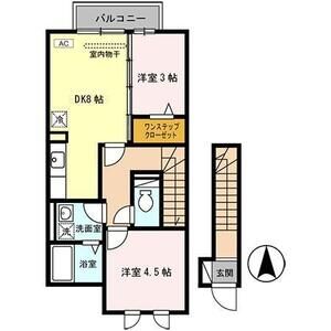 2DK 間取り図