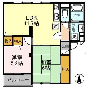 2LDK 間取り図