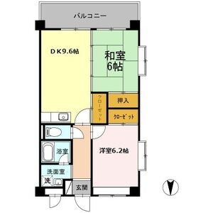 2DK 間取り図