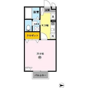 1K 間取り図