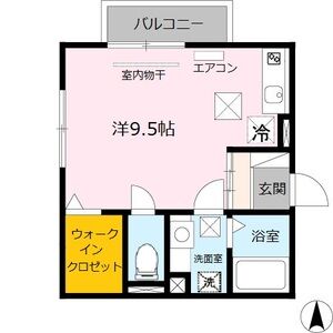 ワンルーム 間取り図