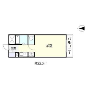 ワンルーム 間取り図