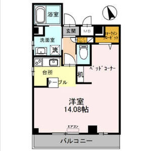 ワンルーム 間取り図