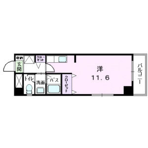 ワンルーム 間取り図