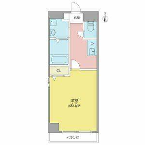 1K 間取り図