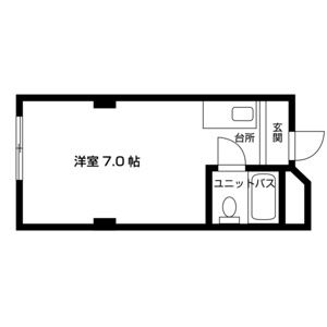ワンルーム 間取り図