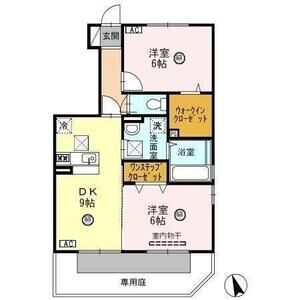 2DK 間取り図