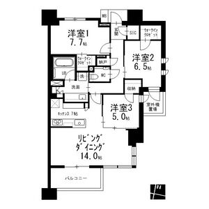3LDK 間取り図
