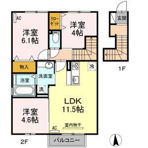 3LDK 間取り図