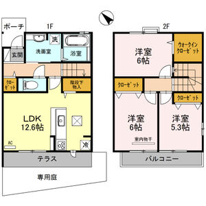 3LDK 間取り図