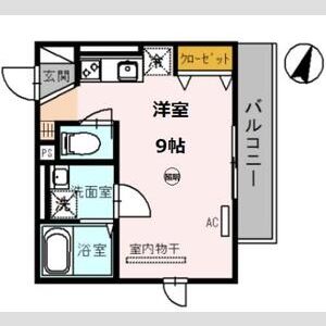 ワンルーム 間取り図