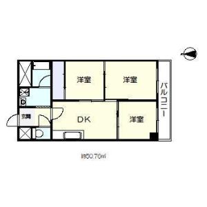 3DK 間取り図