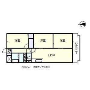 3LDK 間取り図