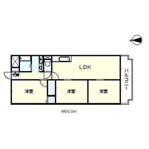 3LDK 間取り図