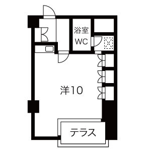 ワンルーム 間取り図