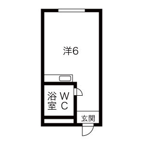 ワンルーム 間取り図
