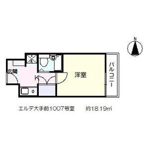 1K 間取り図