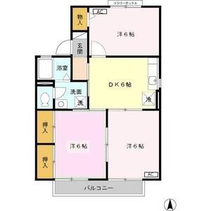 3DK 間取り図