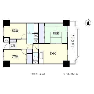 3DK 間取り図