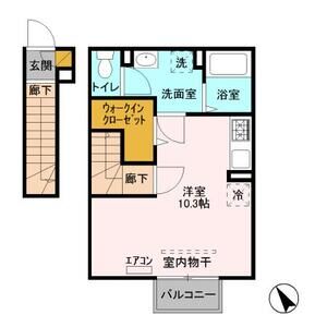 ワンルーム 間取り図