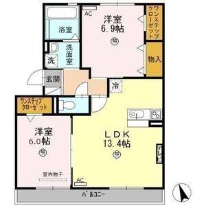 2LDK 間取り図