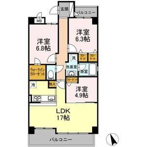 3LDK 間取り図