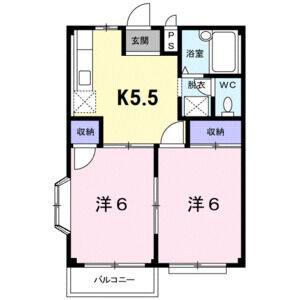 2K 間取り図