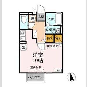 ワンルーム 間取り図