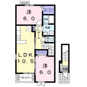 2LDK 間取り図