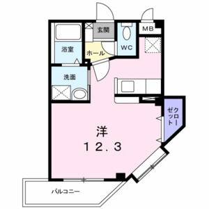 ワンルーム 間取り図