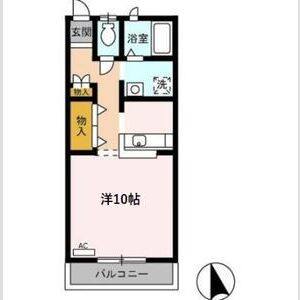 ワンルーム 間取り図