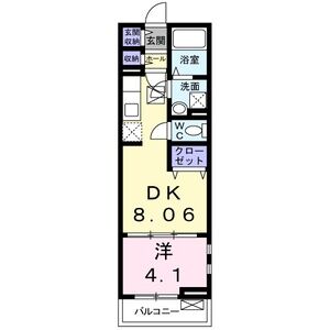 1DK 間取り図
