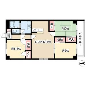 3LDK 間取り図