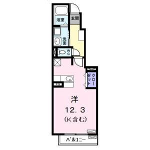 ワンルーム 間取り図