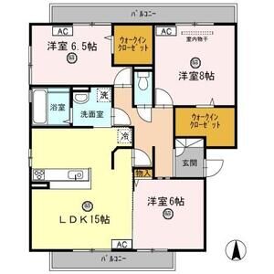3LDK 間取り図