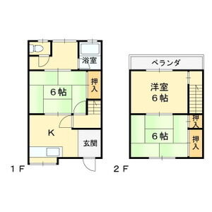 3DK 間取り図