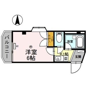 1K 間取り図